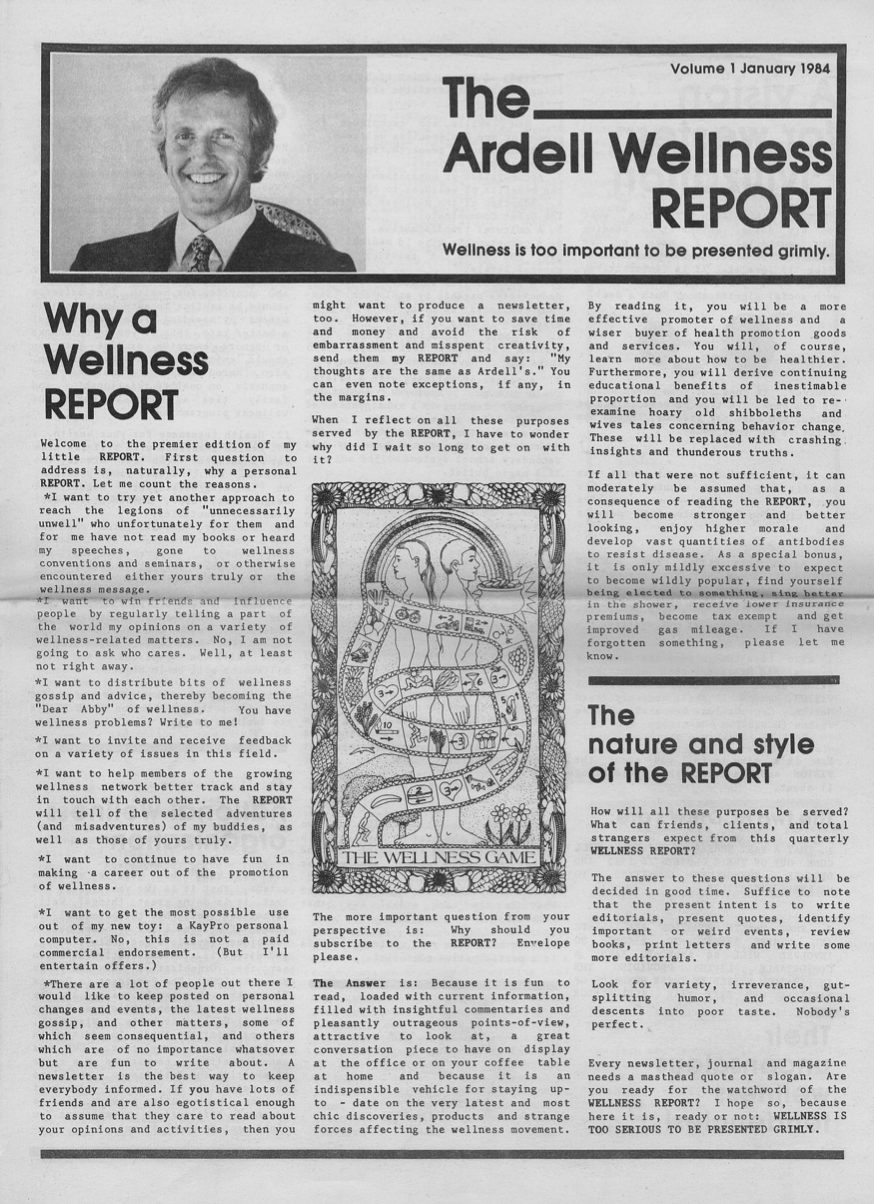 Ardell Wellness Report 1984