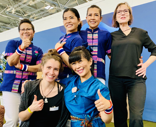 Wellnessverband auf der FIBO 2022 Team Rose Thai Massage und Team Manuela Sonntag